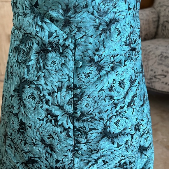 NWT Nicole Miller Vintage 100% Silk Strapless Floral Mini /Tunic Dress - Picture 4 of 13